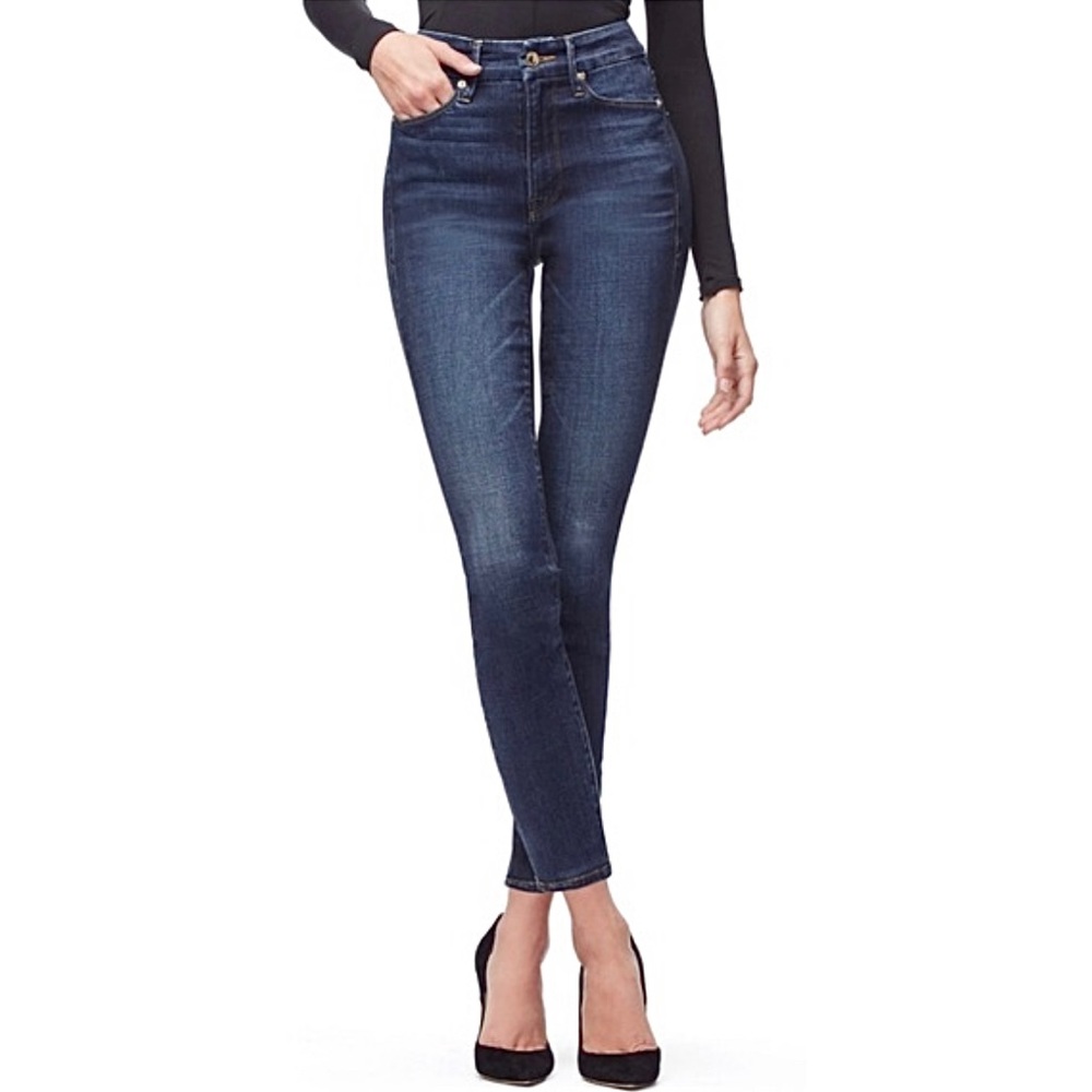 Dark blue Good American skinny jeans